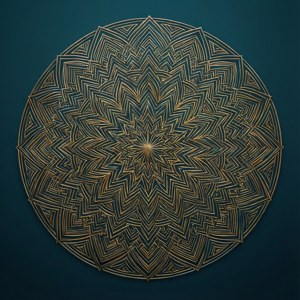 Gold Mandala Circle