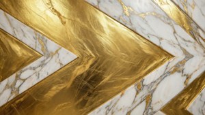 Gold Marble Arrow