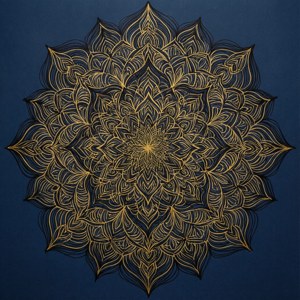 Gold Marker Mandala