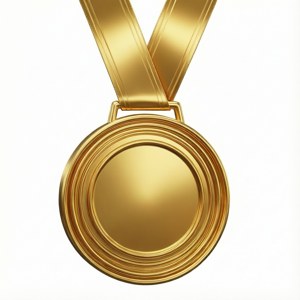 Gold Medal 3D Render