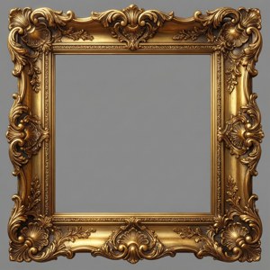 Gold Ornate Baroque Frame