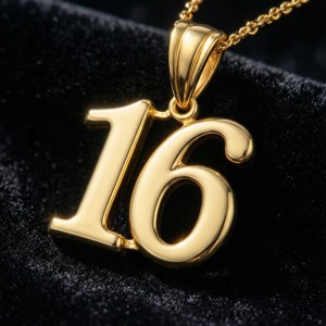 Gold Pendant Number 16