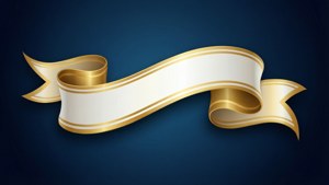 Gold Ribbon Banner