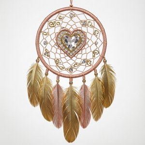 Gold Rose Dream Catcher