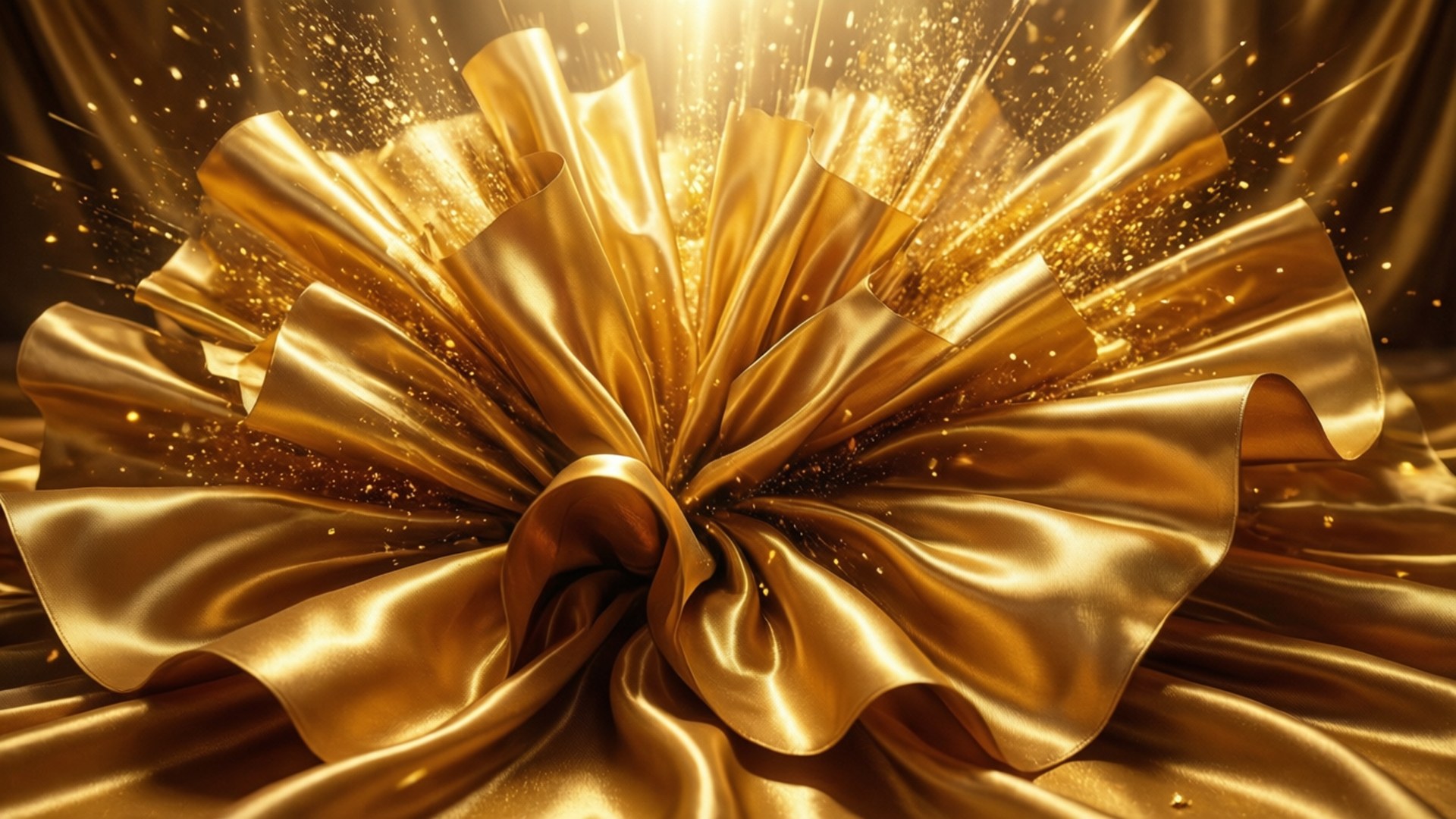 Gold Satin Opulence by Wallpapers.art Studio