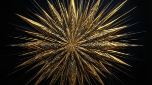 Gold Sunburst Tribal