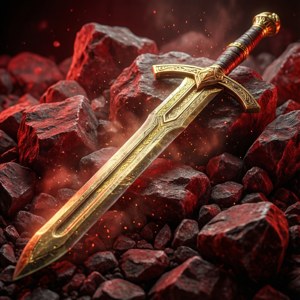 Gold Sword on Redstone