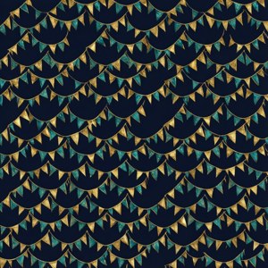 Gold Teal Seamless Pattern