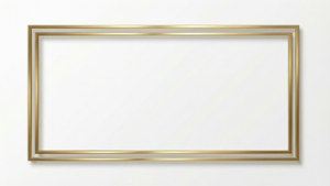 Gold Thin Line Border
