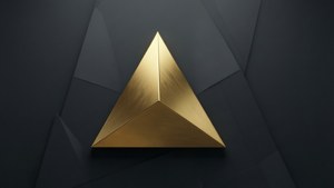 Gold Triangle Abstract