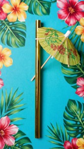 Gold Tropical Straw