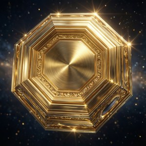Golden 3D Octagon