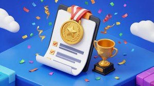 Golden Achievement Card