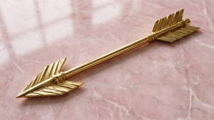 Golden Arrow on Marble