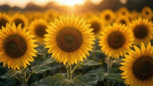 Golden August Sunflowers