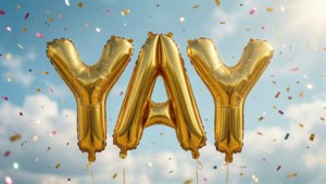 Golden Balloon Letters YAY