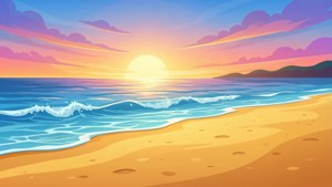 Golden Beach Sunset