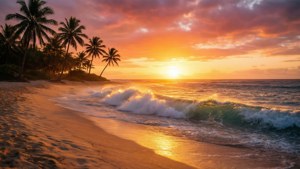 Golden Beach Sunset