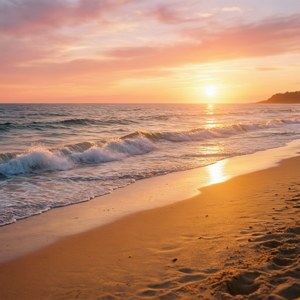 Golden Beach Sunset