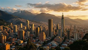 Golden Bogota Sunset