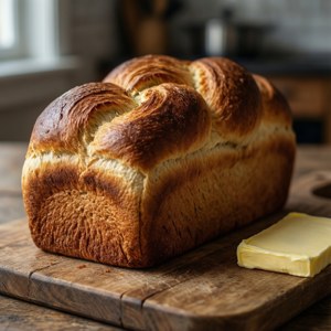 Golden Braided Brioche
