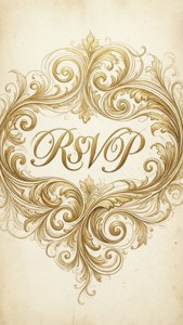Golden Calligraphy Flourishes