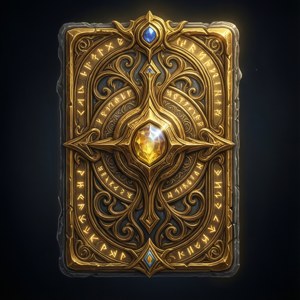 Golden Card Back Elegance