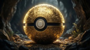 Golden Cave Pokeball