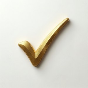 Golden Checkmark Minimal
