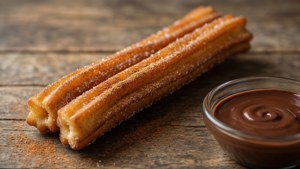 Golden Churro with Chocolate Dip