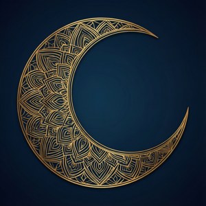 Golden Crescent Mandala