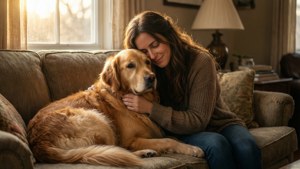 Golden Cuddle Fur Mama