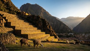 Golden Dawn at Ollantaytambo