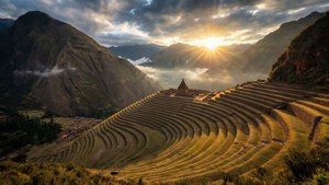 Golden Dawn at Ollantaytambo