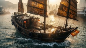 Golden Dawn Junk Boat