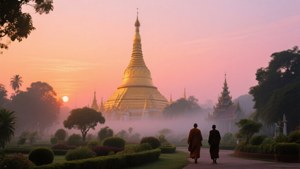 Golden Dawn Over Shwedagon