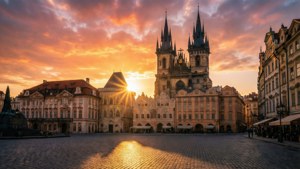 Golden Dawn Over Tyn Church