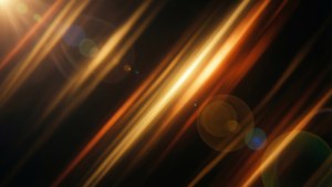 Golden Diagonal Light Streaks