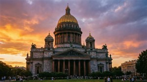 Golden Dome at Dusk