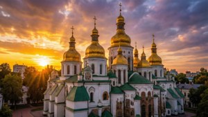 Golden Domes at Dusk