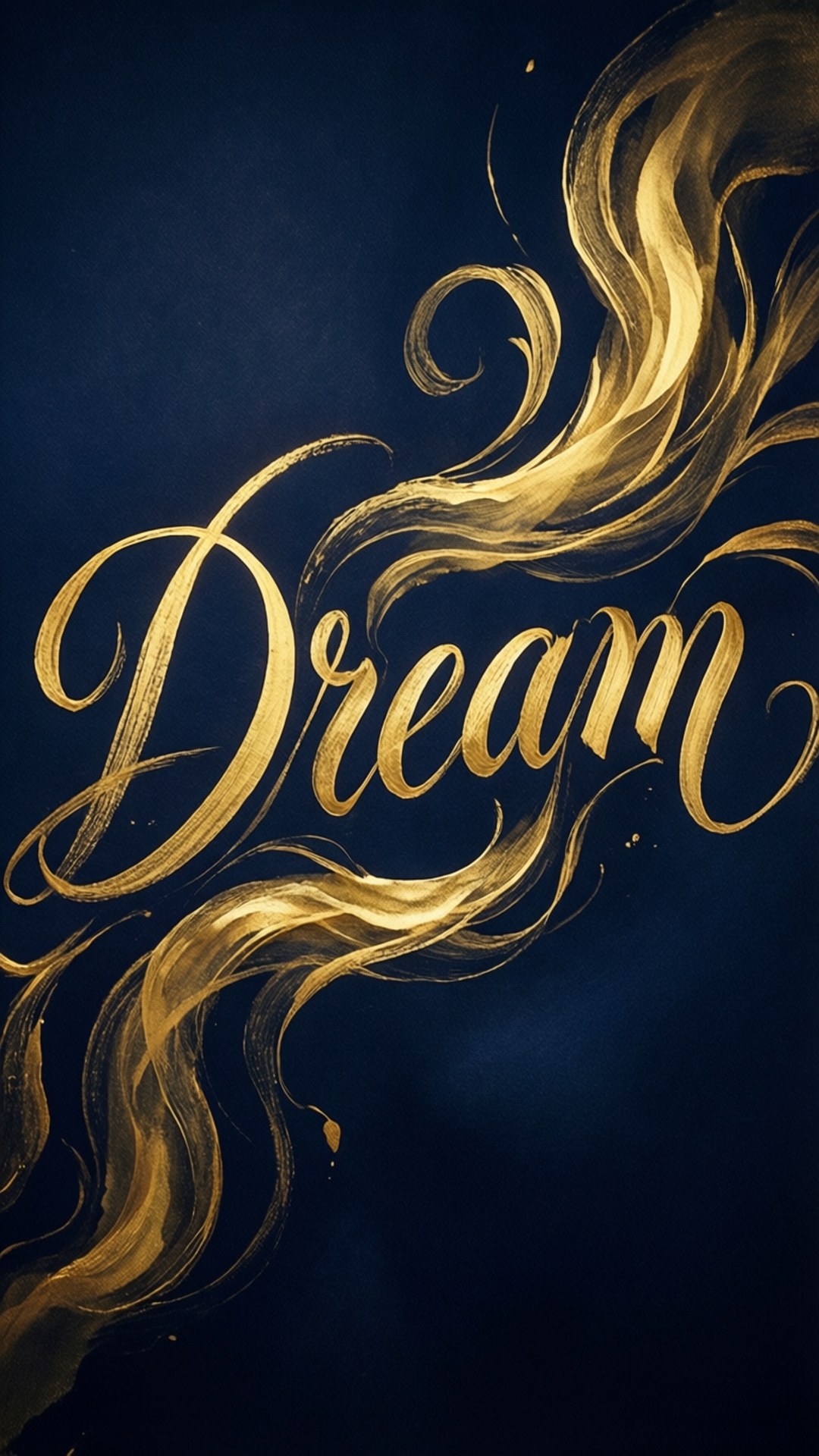 Golden Dream Calligraphy by Wallpapers.art Studio