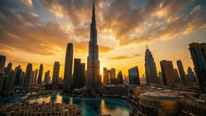 Golden Dubai Sunset