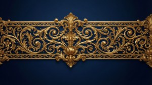 Golden Floral Divider