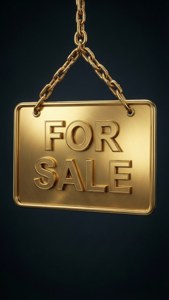Golden For Sale Sign