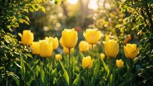 Golden Garden Tulips