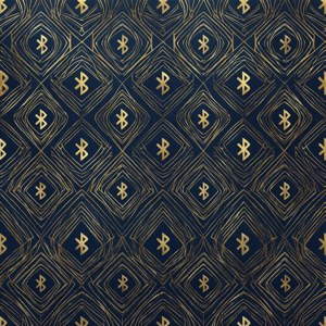 Golden Geometric Bluetooth