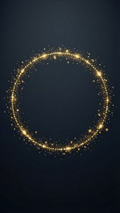 Golden Glitter Dashed