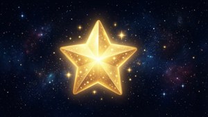 Golden Glowing Star