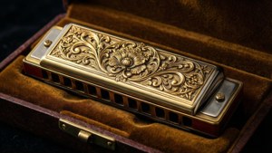 Golden Harmonica Elegance