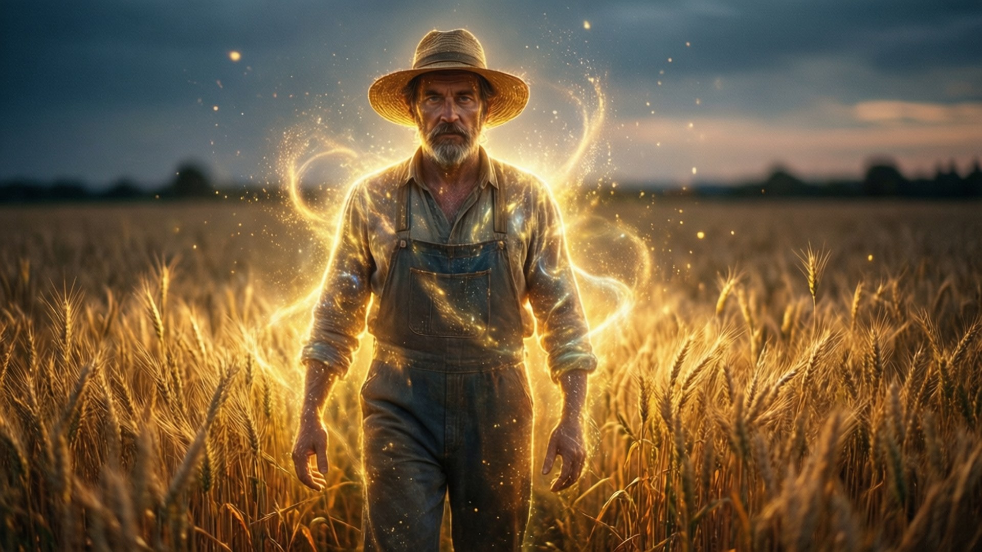 Golden Harvest Aura by Wallpapers.art Studio